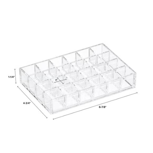 The Container Store 24-Section Luxe Acrylic Lipstick Organizer - Picture 2 of 2